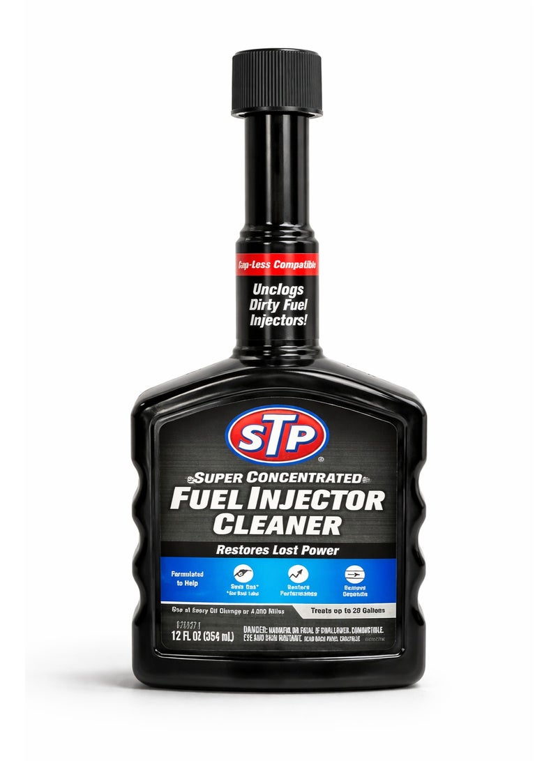 STP Super Concentrated Fuel Injector Cleaner – 354 ml (12 FL OZ)